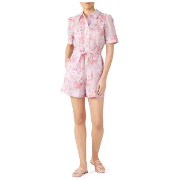 byTiMo Pink Floral Romper Size XS - Picture 1 of 11